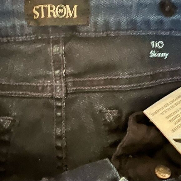 Strom Tio Skinny Stretch 5 Pocket Low Rise Jeans Size 25 - Picture 7 of 9
